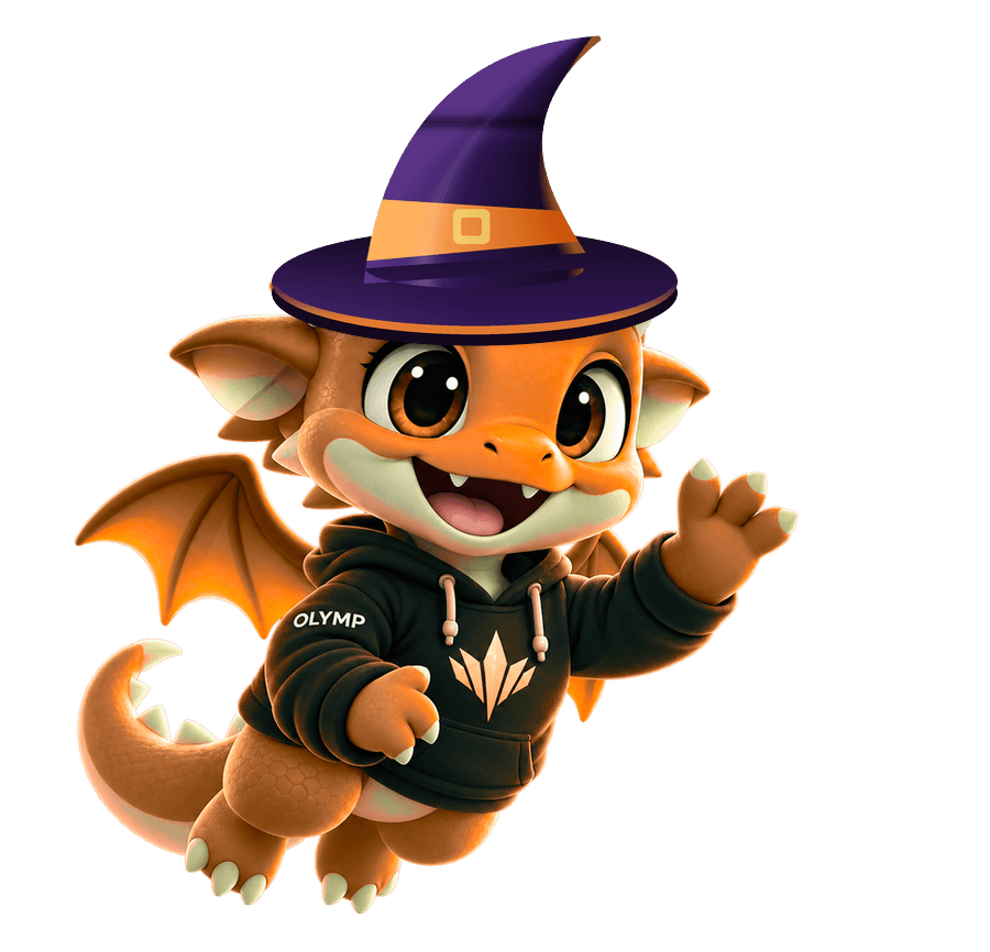 Oly, the Olymp mascot
