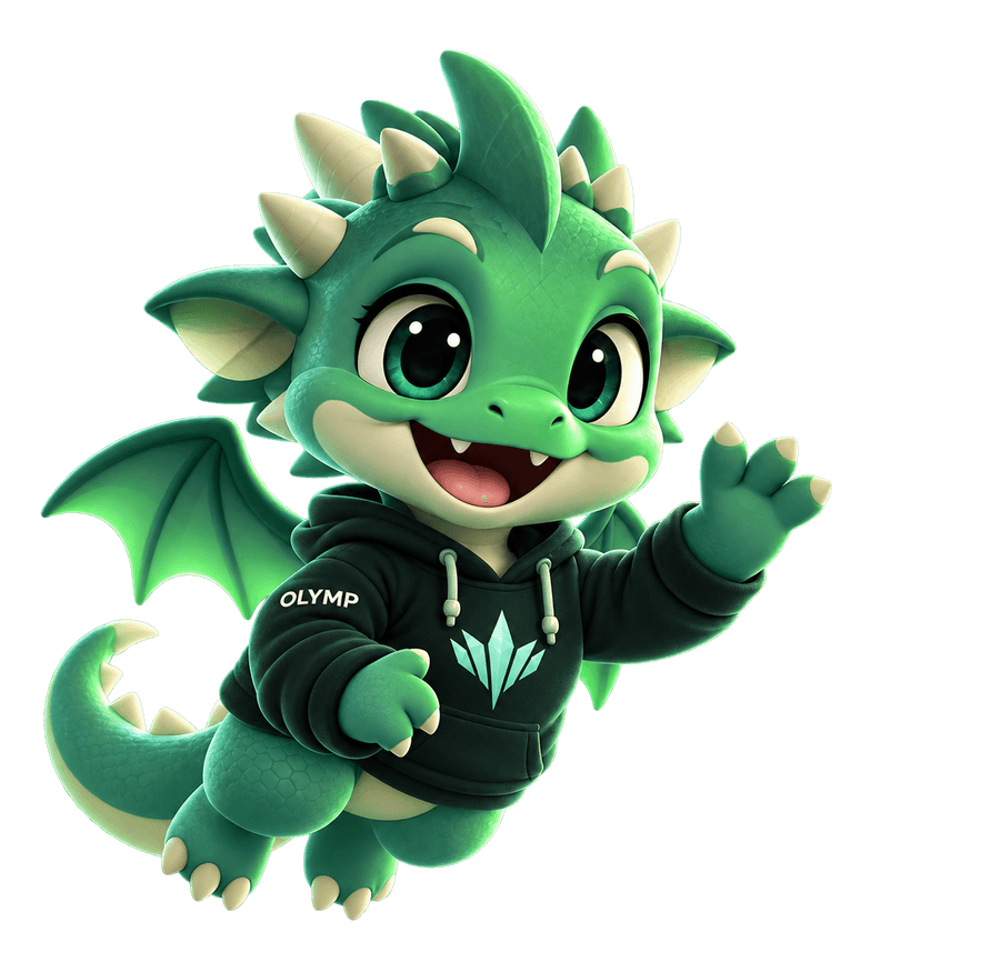 Oly, the Olymp mascot